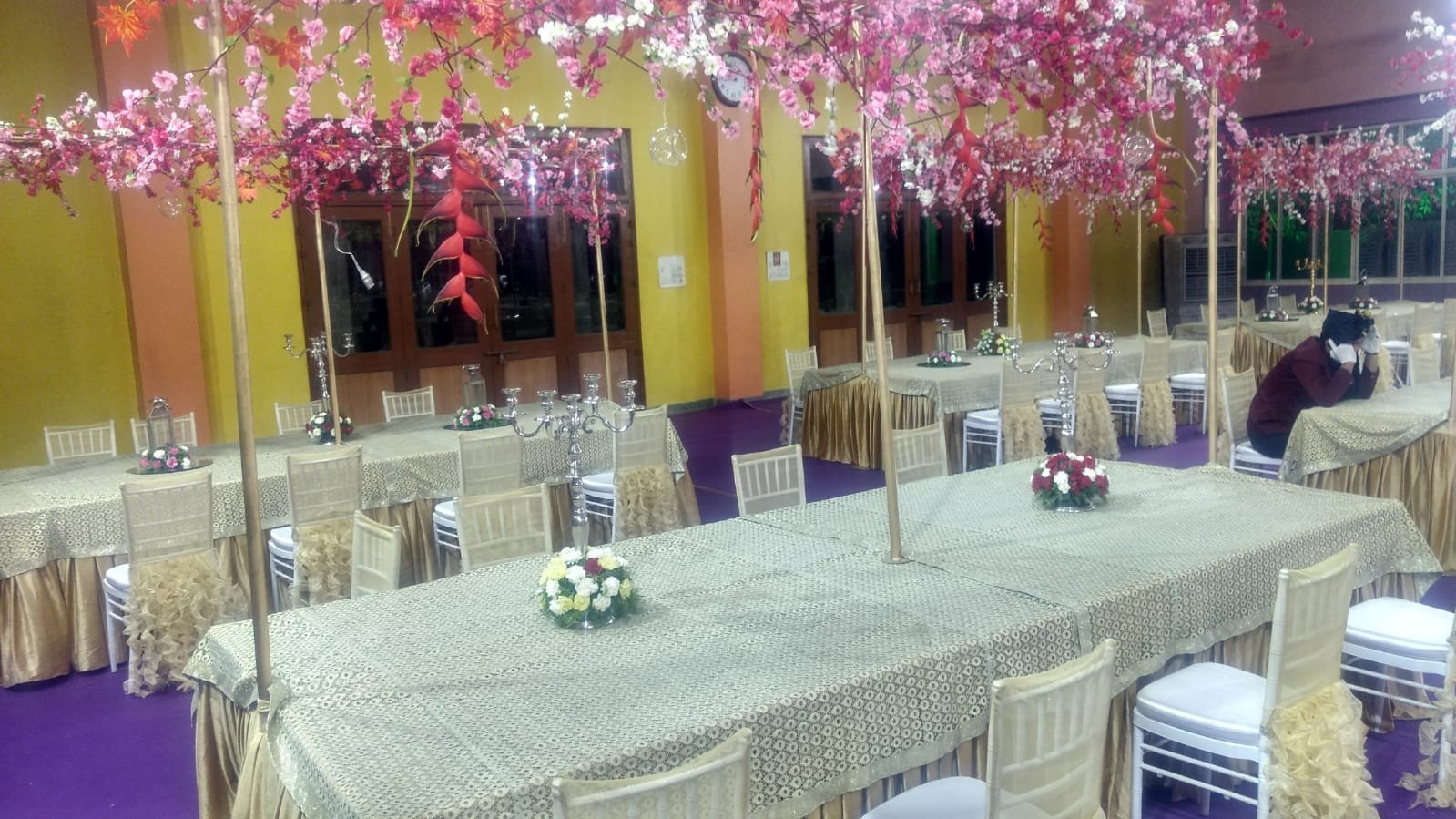Catering cart setup