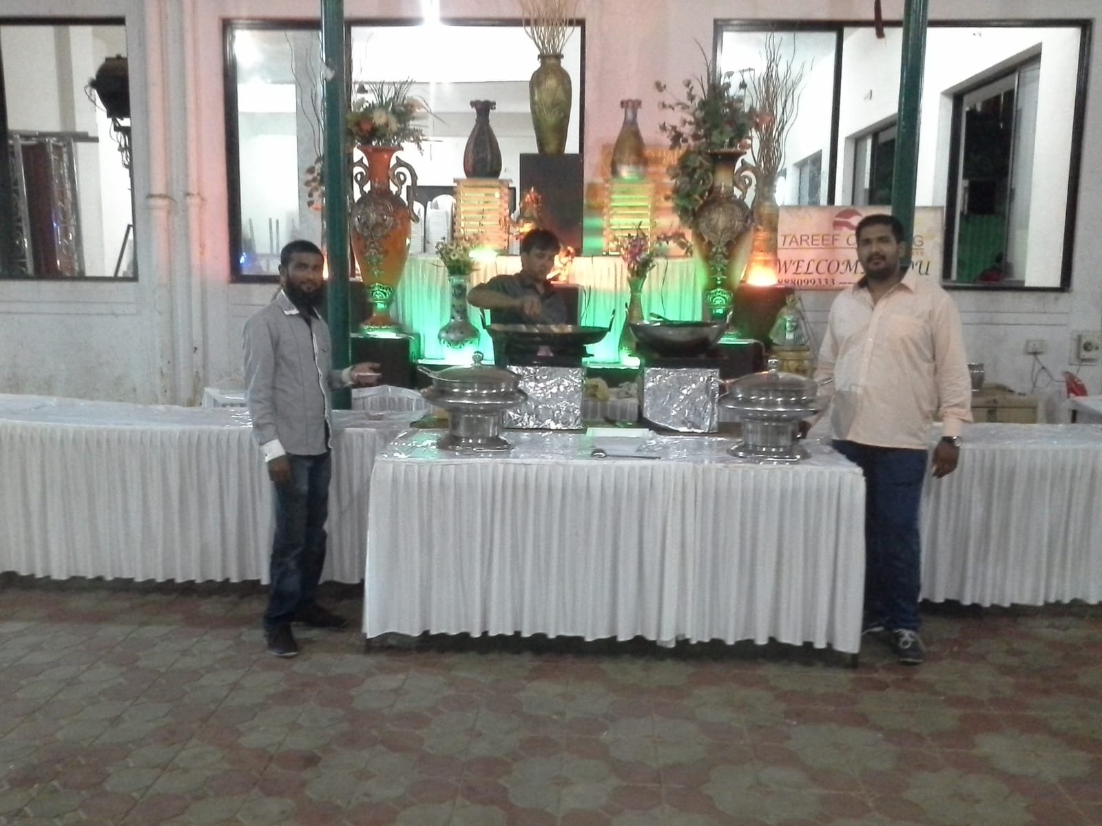 Banquet hall setup